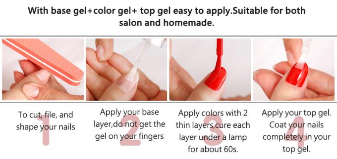 Polvo de uñas UV de extensión rápida con fuerte adhesión Fórmula duradera e inodoro 5