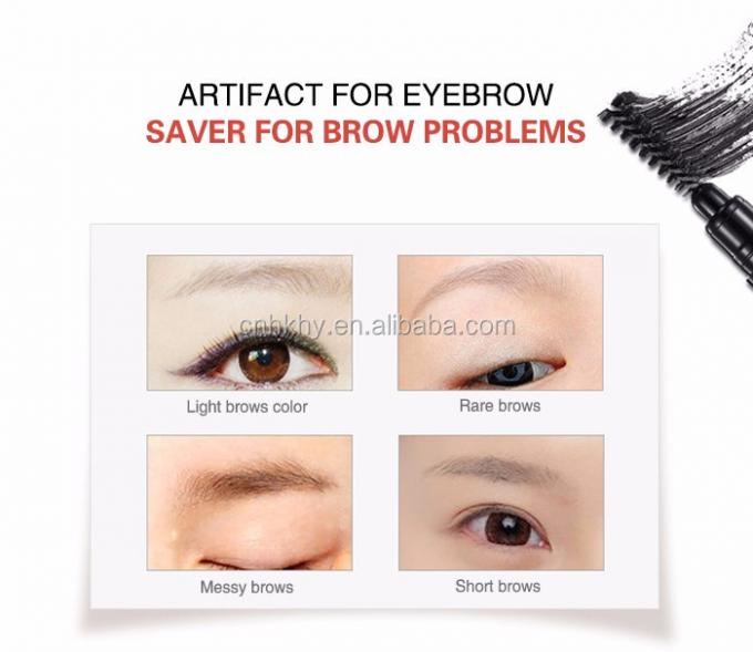 Lápiz de cejas doble cabeza impermeable delgado Función garantizada Maquillaje de cejas belleza 1