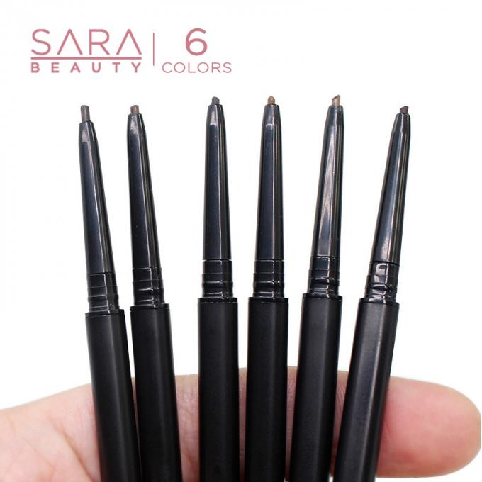 Lápiz de cejas doble cabeza impermeable delgado Función garantizada Maquillaje de cejas belleza 3