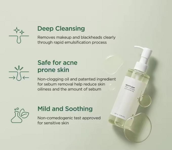 Apoyo de etiqueta privada Personaliza Control de poros de la hoja de corazón Limpieza de aceite Limpieza facial 2