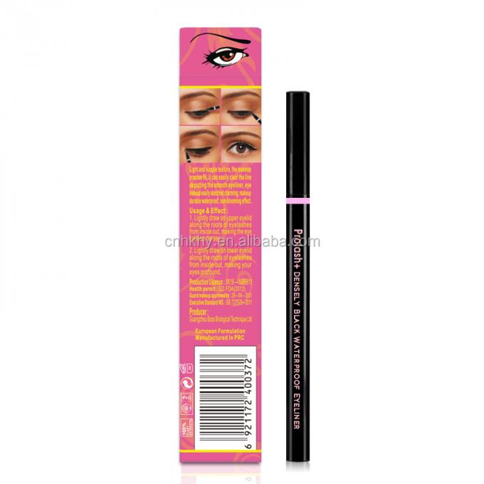 Eyeliner negro de carbono lápiz activado por agua Eyeliner de marca privada en color oro rosa 0