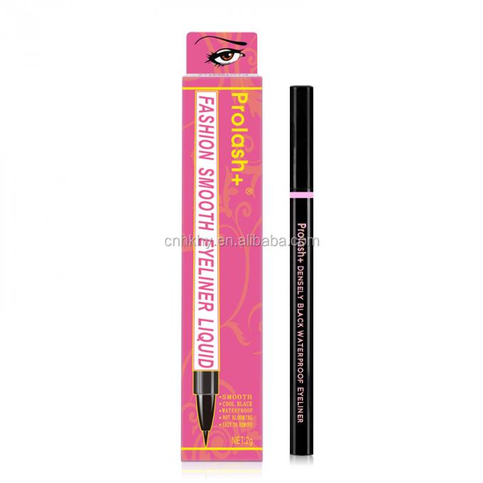 Eyeliner negro de carbono lápiz activado por agua Eyeliner de marca privada en color oro rosa 1
