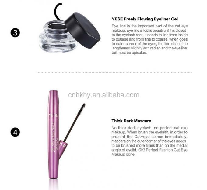 Eyeliner a prueba de agua Pluma de maquillaje de ojos duradera Clip ultrafinísimo herramienta resistente al sudor líquido 7