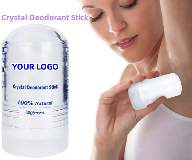 Desodorante de piedra de cristal de aluminio de perfumería personalizada para mujeres Balsamo de perfumería duradero 8