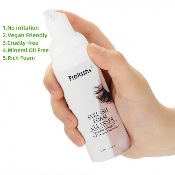 Logotipo de marca privada personalizado Lash Wash Limpieza de pestañas Shampoo producto de limpieza Forma líquida para la cara 1