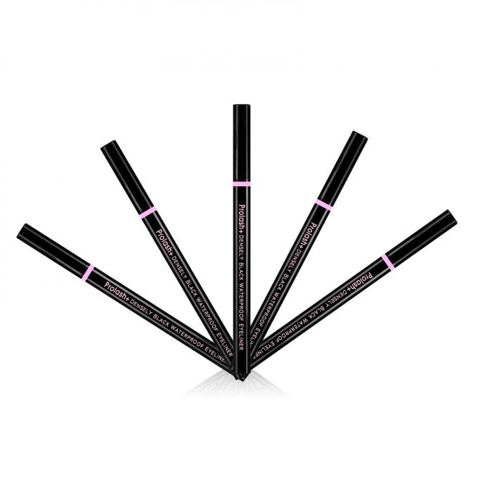 Eyeliner negro de carbono lápiz activado por agua Eyeliner de marca privada en color oro rosa 5