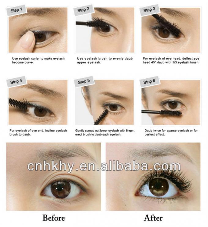 Mascara cosmética OEM para alargar las pestañas Mascara de fibra para pestañas más fuertes y más largas 2