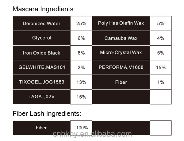 Prolash Mascara Extensor de pestañas de fibra Semi Permanente Impermeable Kit de extensión de pestañas negras 1