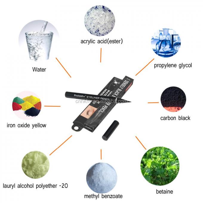 Ingrediente químico Prolash Eyeliner Halal Liquid Eye Liner para efectos duraderos 1