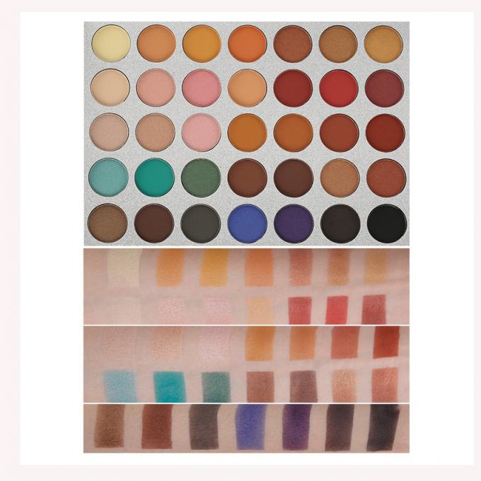 Glitter color mixto metálico paleta de sombras de ojos elegante satinado mate Ingrediente mineral 0