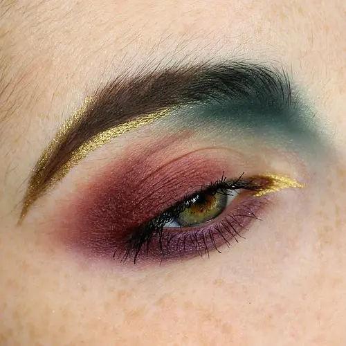Glitter color mixto metálico paleta de sombras de ojos elegante satinado mate Ingrediente mineral 3