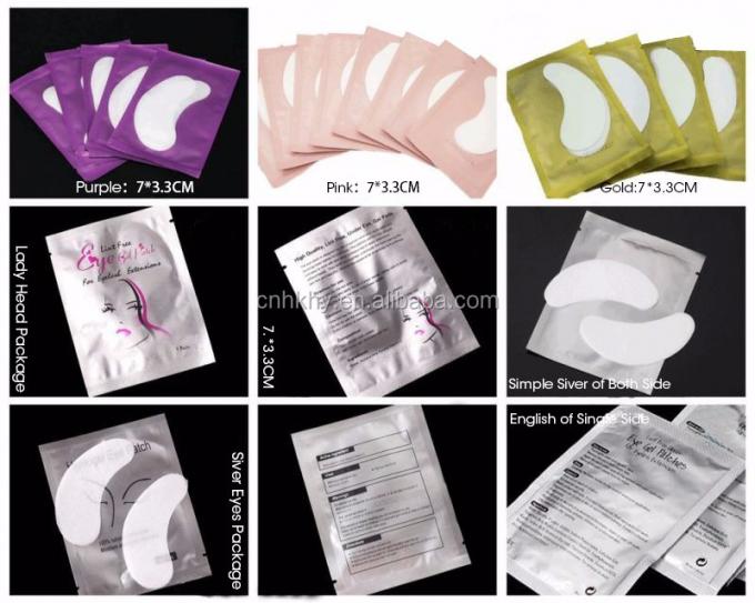 Parches para los ojos de color púrpura para el tratamiento del gel de ojos 9
