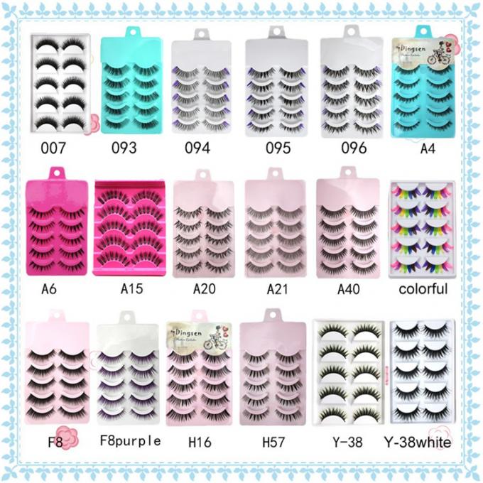 Cerejas falsas de 10-15 mm 5 pares de extensiones de pelo de color sintético 0