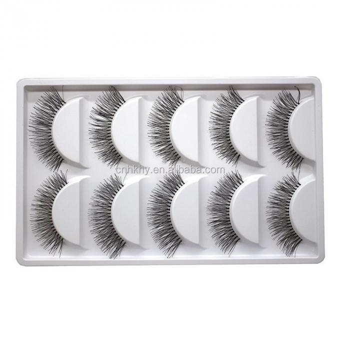 Mejora tu juego de maquillaje con 5 pares de pestañas falsas A21 y estilo natural largo 1